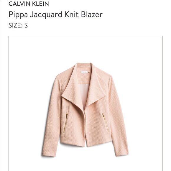 Calvin Klein Pippa Jacquard Knit Blazer - Picture 1 of 5